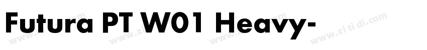 Futura PT W01 Heavy字体转换
